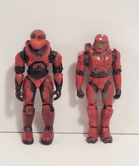 Halo Spartan Mixed Lot Action Figures w/ Warthog Vehicle & Accessories
