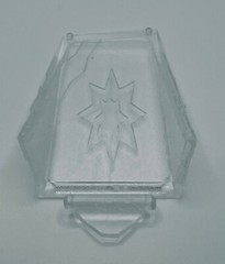 Vintage Star Wars Kenner Battle Damaged X Wing Canopy Glass Repro Part Cracked