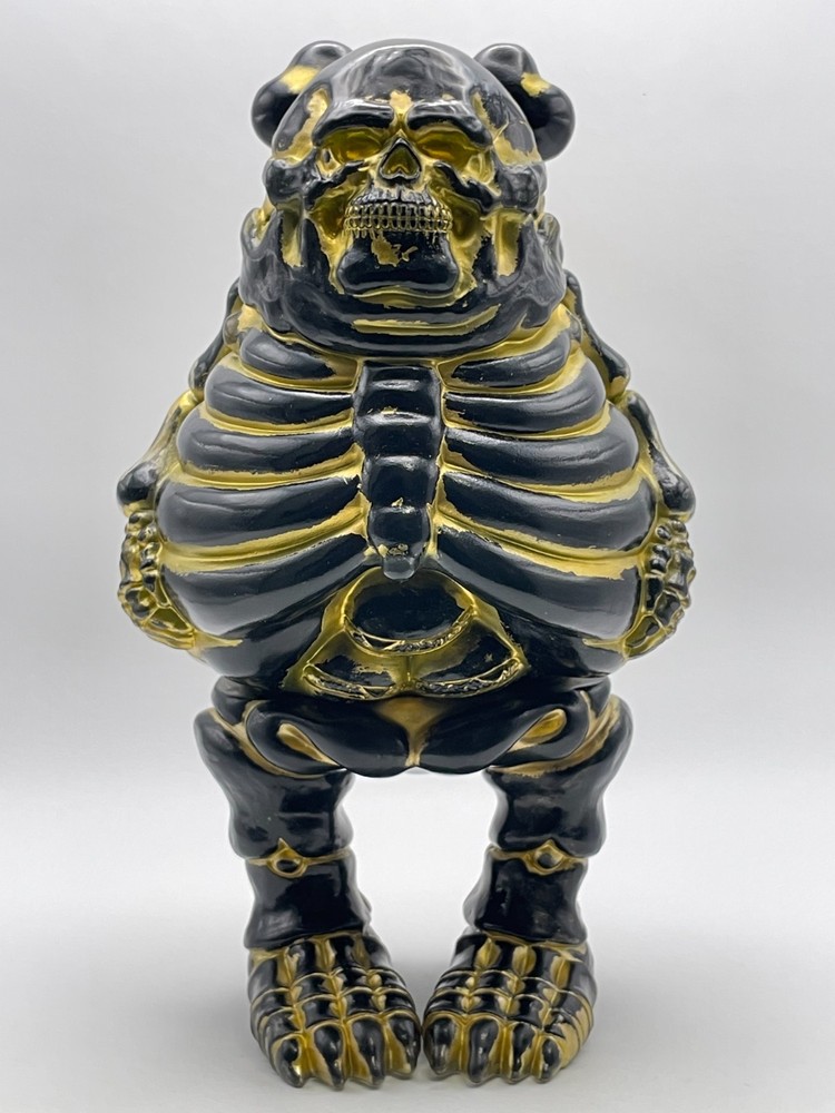 Big Boner (Black & Gold) 8″ Sofubi Fig. by Ron English x BlackBook Toys