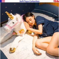 85cm Giant Unicorn Plush Toy Soft Stuffed Animal Kids Gift
