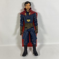 Marvel Doctor Strange 11in Action Figure Red Cape Blue Outfit Plastic Toy