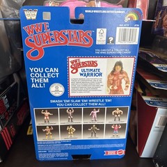 WWE LJN MATTEL SUPERSTARS ULTIMATE WARRIOR 8″ ACTION FIGURE BLACK CARD