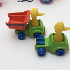 Vintage Sesame Street Figures Muppets Grover Big Bird Die Cast Toys Cake Toppers