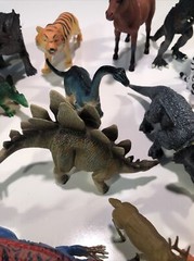 Lot 29 Assorted Hard Plastic Dino Farm Zoo Animal Figures Toys Action Figures