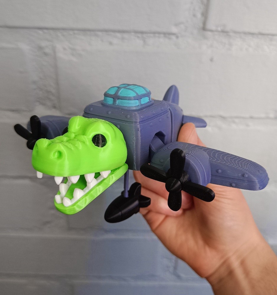 Bombardiro Crocodilo – Articulated Italian Brainrot Figurine Toy Kids & Adults