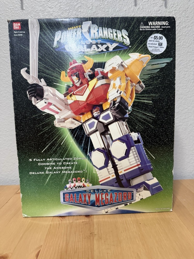 Bandai Power Rangers Lost Galaxy Deluxe Galaxy Megazord Action Figure Boxed Set