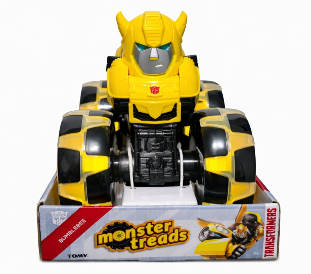 Transformers Bumblebee 9 Inch Monster Treads Toy Truck With Light Up Wheels