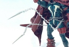 SU-CHN-P: Custom Wired Metal Chain with Spike for 6 inch action figures