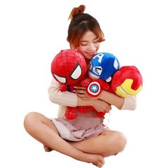Cartoon Figure Spider-Man Stuffed Toy Plush Doll Red PP Cotton Large-sized Gift