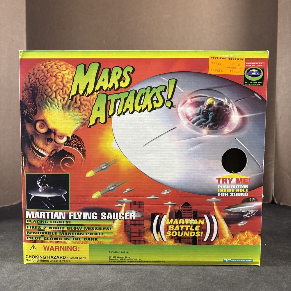 MARTIAN FLYING SAUCER UFO VEHICLE ACTION FIGURE PLAYSET NEW TRENDMASTERS VINTAGE