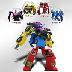 Mini Force TRANS FORCE GIANTRON Transforming 4-Integration Great Robot Megazord
