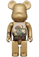 MEDICOM TOY BE@RBRICK The Wind God and Thunder God 100% & 400% 4 PCS SET JAPAN