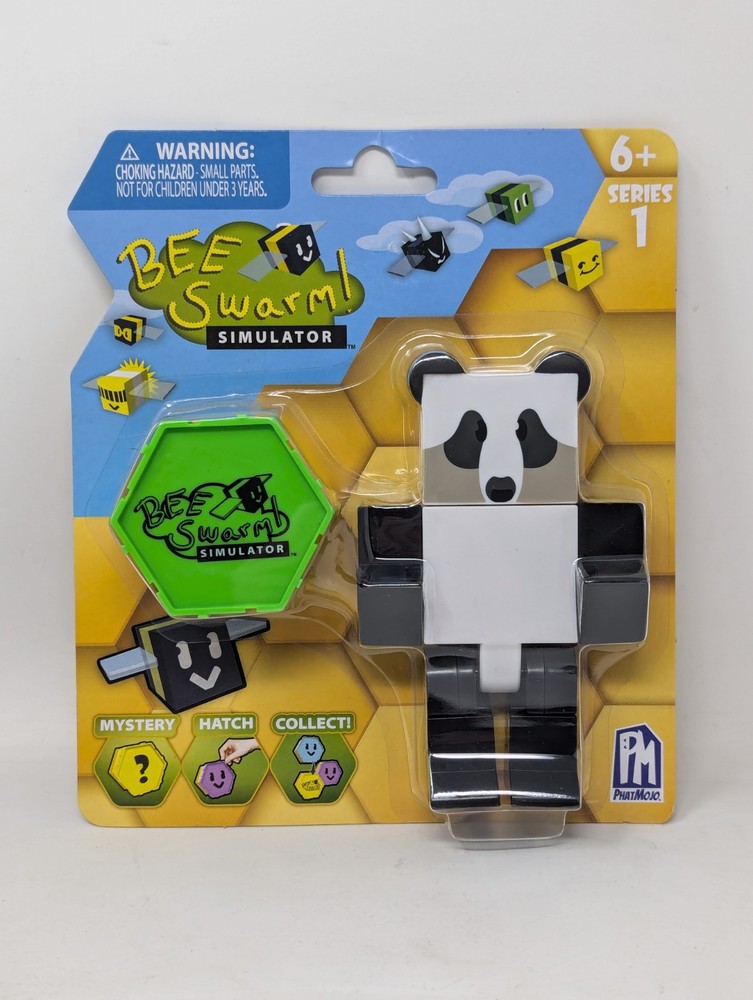 BEE SWARM SIMULATOR Panda Bear Figure & Mystery Honeycomb Roblox 2022 NEW