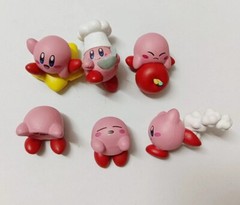 lot of 6 Kirby mini FIGURE 2cm-3cm #d2