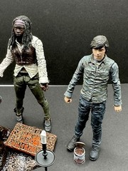 McFarlane Walking Dead Series 7 Set Of 4 Loose Complete Michonne Carl Gareth Mud