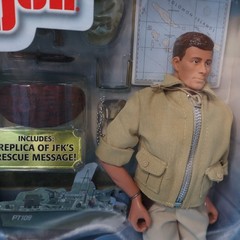 GI Joe John F Kennedy PT 109 Boat Commander Figure 12″ Vintage 2000 Hasbro NIB