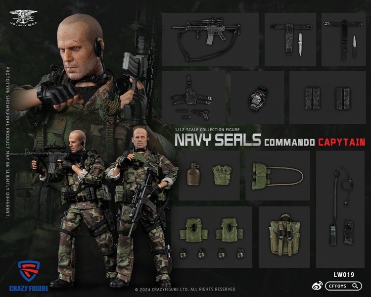CFTOYS Special Assault Team-Captain 1/12 Soldier Action Figure Model Collection