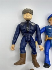 Vintage 1989 Kenner Police Academy Action Figures Lot Of 5 Officers and Civilian