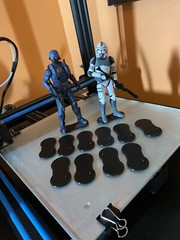 Single Peg 6 inch action figure stands (10) Per Pack