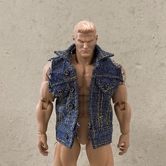 SU-DMJ-SS: 1/12 Denim Vest Jacket for 6″ Muscular or WWE Body (No Figure)