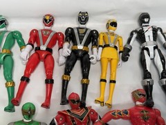 Power Rangers Set Red Green Yellow Blue Action Figure Articulate Lot