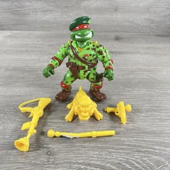 Teenage Mutant Ninja Turtles TMNT (Vintage 1991) RAPH GREEN TEEN BERET COMPLETE