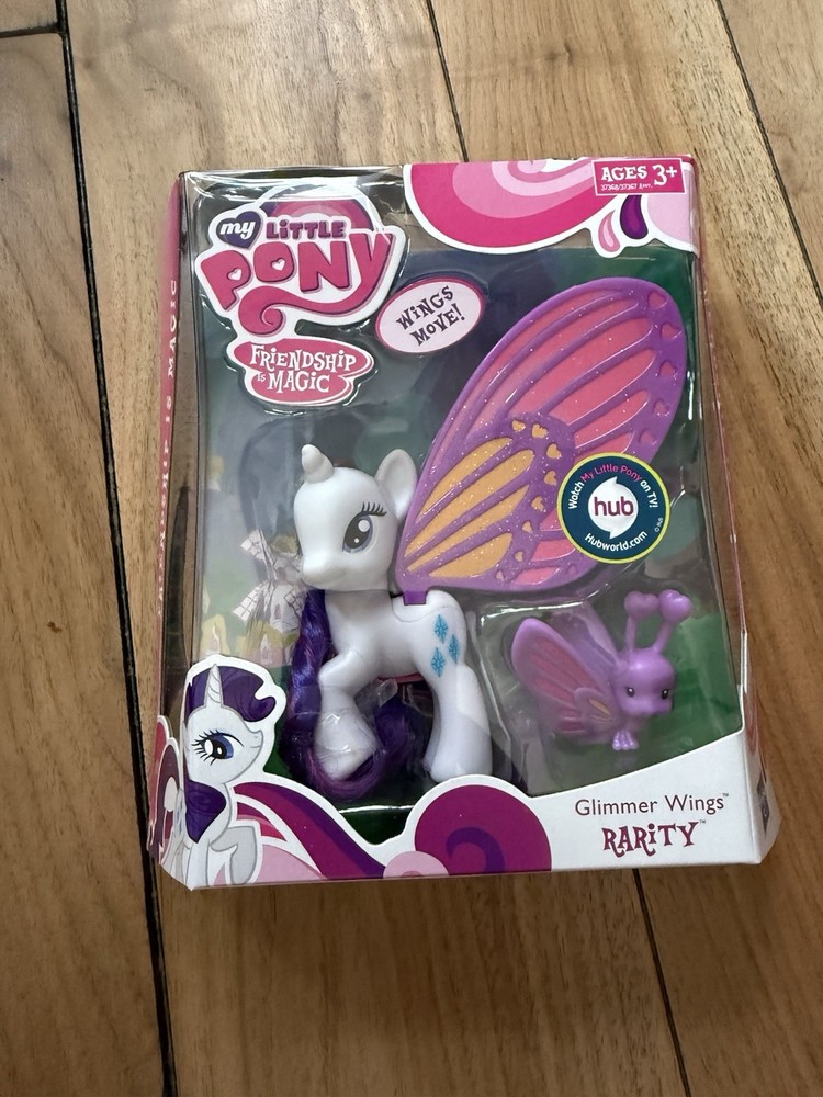 My Little Pony G4 Glimmer Wings Rarity Figure Brushable Hair