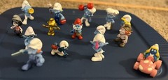 Lot of 15 SMURFS Figures 2”- 3” Various Years.
