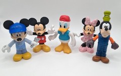 Disney Mattel Minnie Mickey Mouse Mechanic Goofy Donald Duck Figures