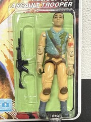 1983 GI Joe Airborne NM Recarded Unpunched Reproduction Card W/ Case ARAH