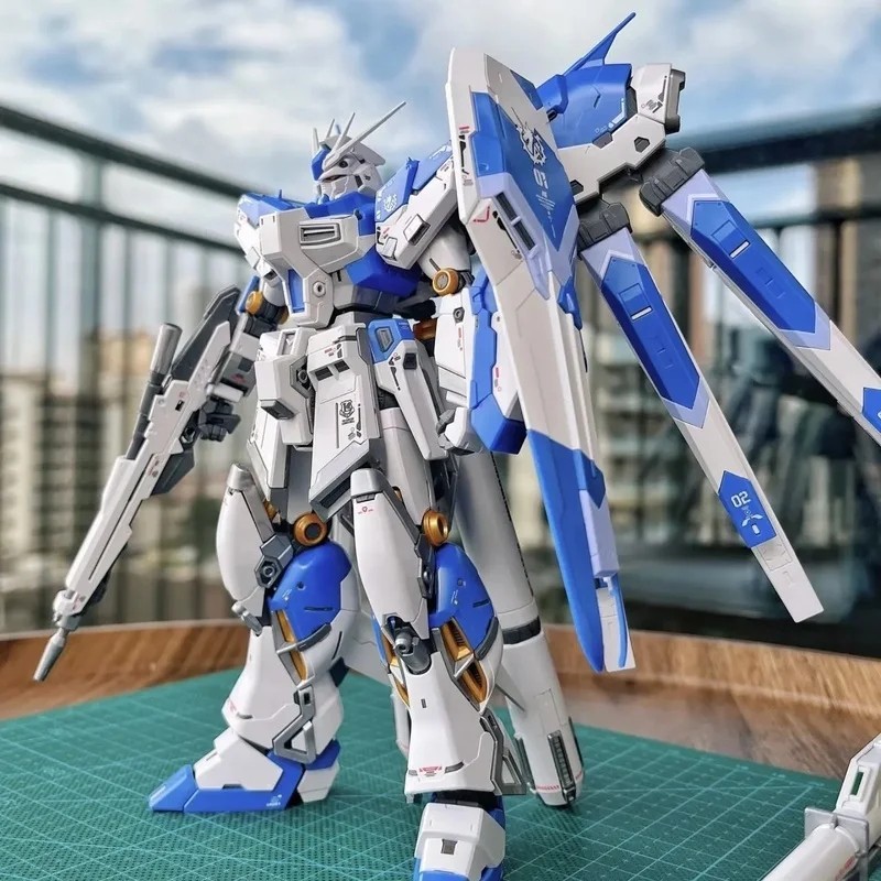 HG 1/144 RX-93-ν2 Hi-ν Mech Assembly Model Kits Hi Nu Action Figures Desktop Dec