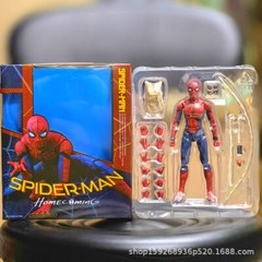 Mavel Spider-Man SHF Action Figure Backpack Premium Edition Model Toy Box Gift