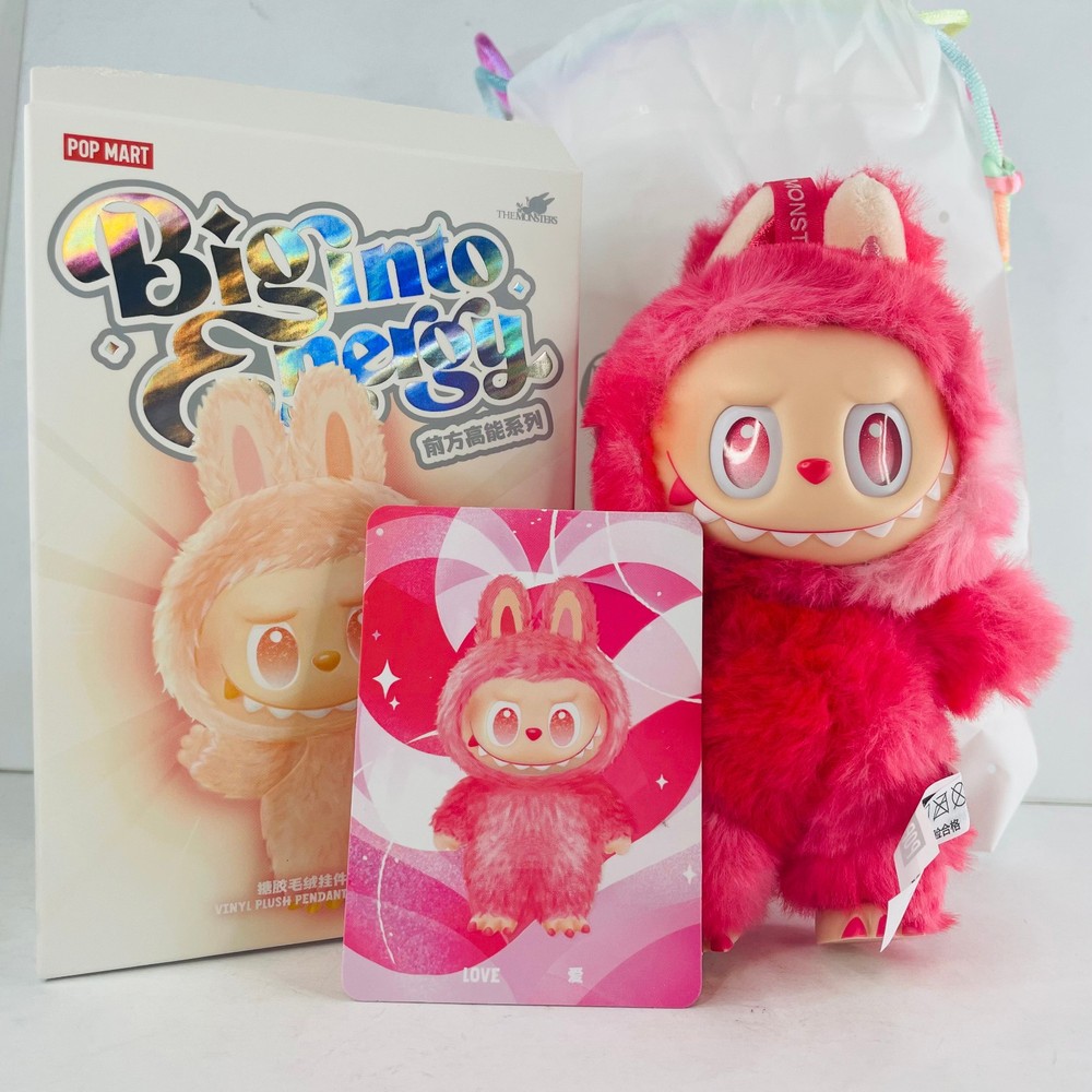 Authentic POP MART Labubu The Monsters Big Into Energy Series Vinyl Plush Dolls