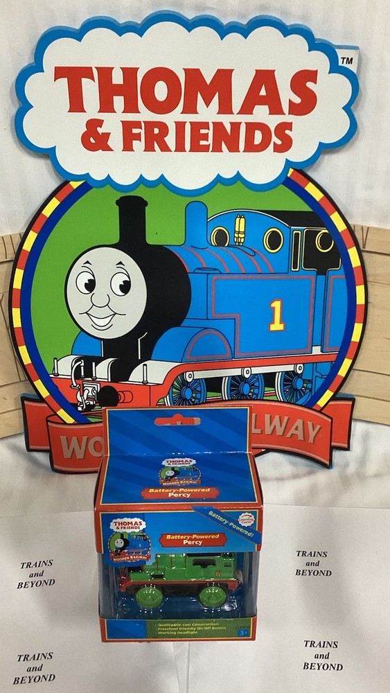 Battery-Powered Percy LC99719 Thomas & Friends Wooden Railway Learning Curve New