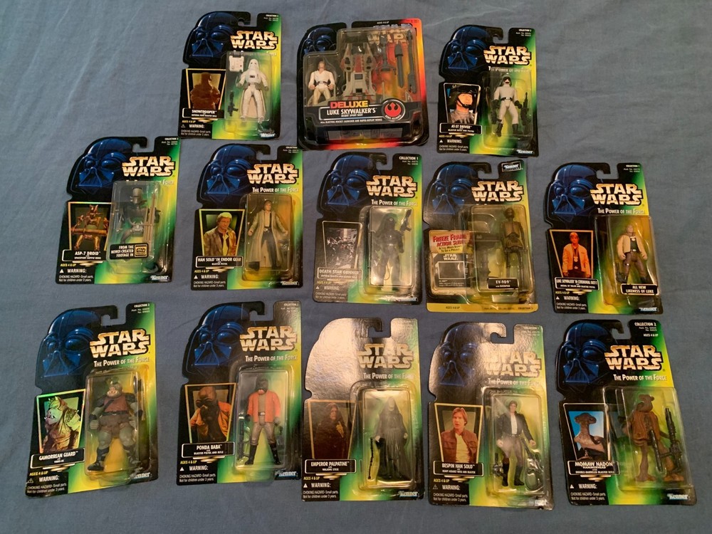 Lot Of (13) Star Wars The Power Of The Force 3.5″ Action Figures New In Package