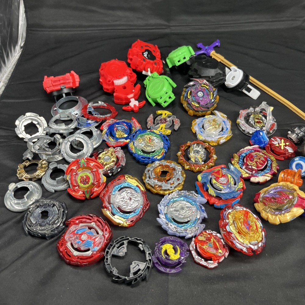 Beyblade Lot Mixed- Metal Many Pieces Everything Shown Sold As Lot See Pics