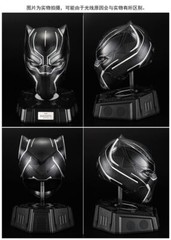 US! 1/1 Black Panther Helmet Killerbody Wearable Mask LED Base Cosplay Colletion