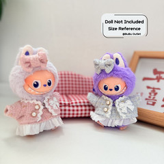 Handmade 10cm Labubu Clothes Size Fits for Monster Plush V4 Pin for Love Outfit
