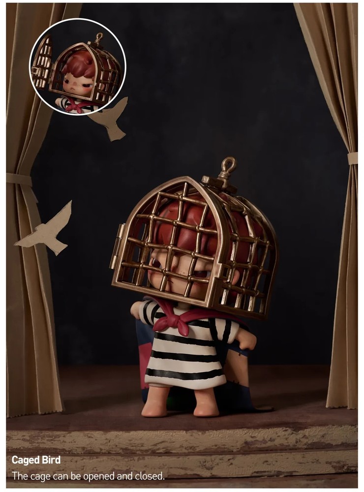 🇺🇸POP MART Hirono Tamed Wildgrass Series Caged Bird Figure | FAST US SHIPPING