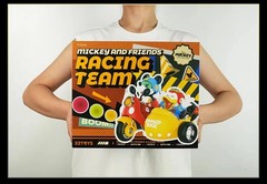 52TOYS Disney Mickey Donald Speed Squad Motorcycle Blind Box Figure LED Toy Gift
