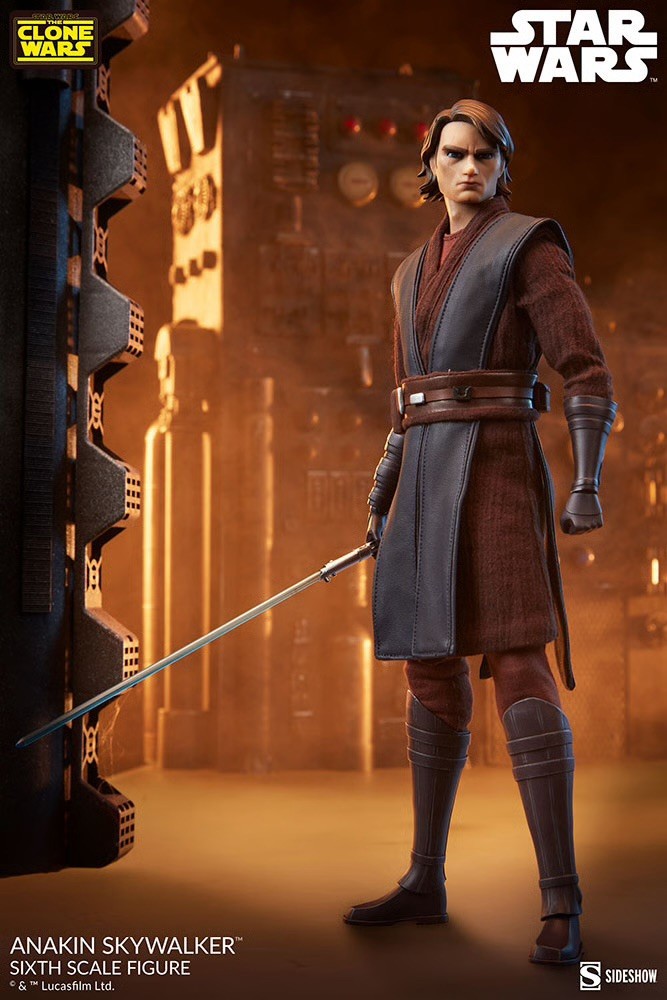 STAR WARS The Clone Wars ANAKIN SKYWALKER Sideshow Collectibles 1/6 Scale Figure