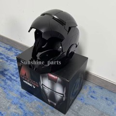 Iron Man Autoking Full Black MK5 Helmet Electronic Voice Activated Cosplay Mask