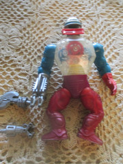 Vintage Mattel 1985 MOTU He Man ROBOTO Action Figure COMPLETE w ALL 3 Attachment