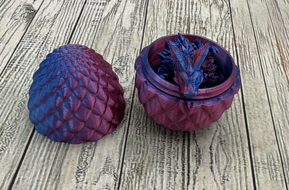 3D Printed Dragon Egg Full Articulated Dragon Fidget Toy Home Decor Toys New!