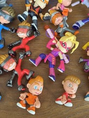 Ninja Kidz TV Mini Figures Lot of 20 Shadow Masters Mystery Chest Masks Weapons