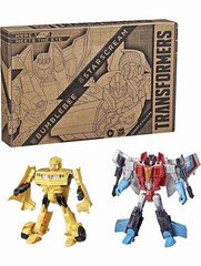 Transformers Toys Heroes and Villains Bumblebee and Starscream 2-Pack Action Fig