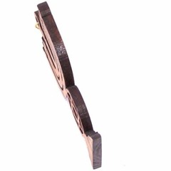 Holy Land Market Olive Wood Menorah with Star of David Ornament/Laser Pendant