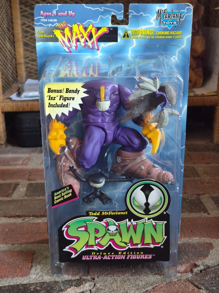 McFarlane Toys Spawn Series 3 The Maxx Action Figure Boxed w/ Bonus Isz 1995