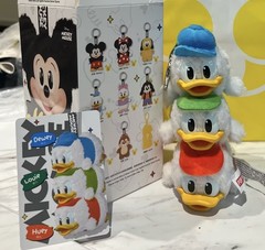 Huey Dewey And Loui-Mickey Family Cute Together Keychain Series Confirmed Figure