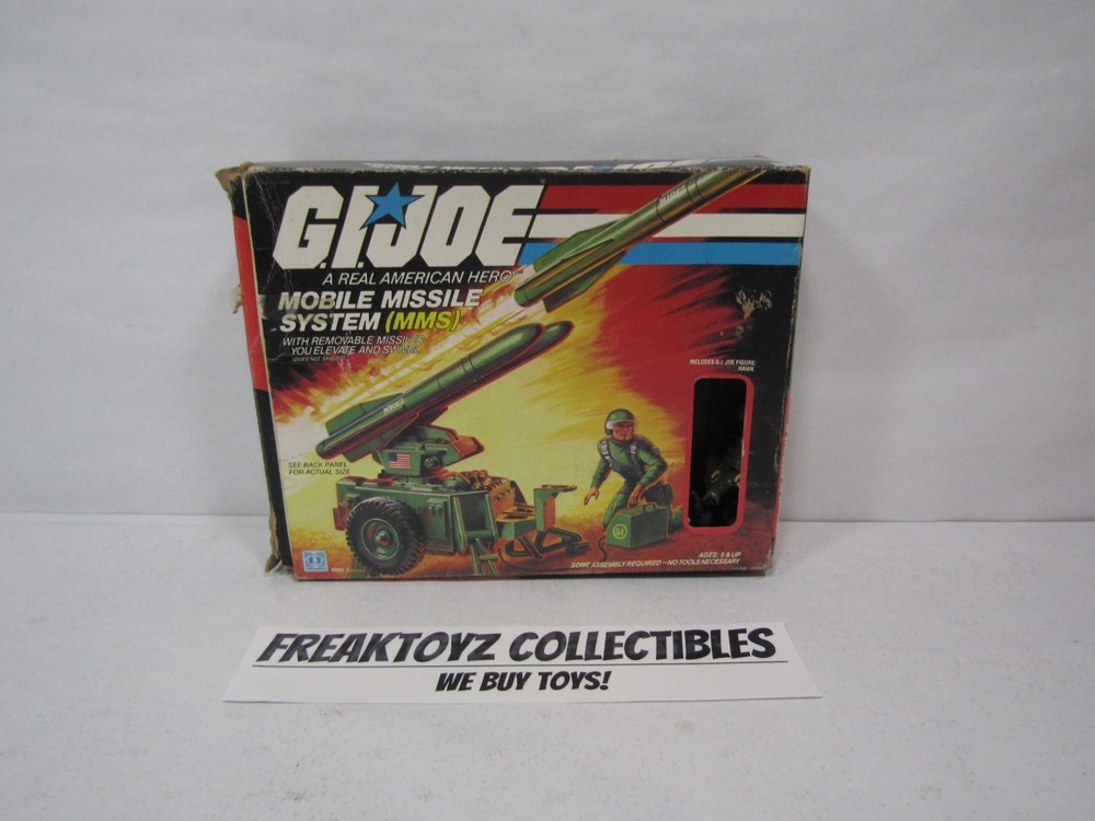 1982 GI Joe Mobile Missile System MMS (Damaged Box) (Proof of Purchase Cut Out)